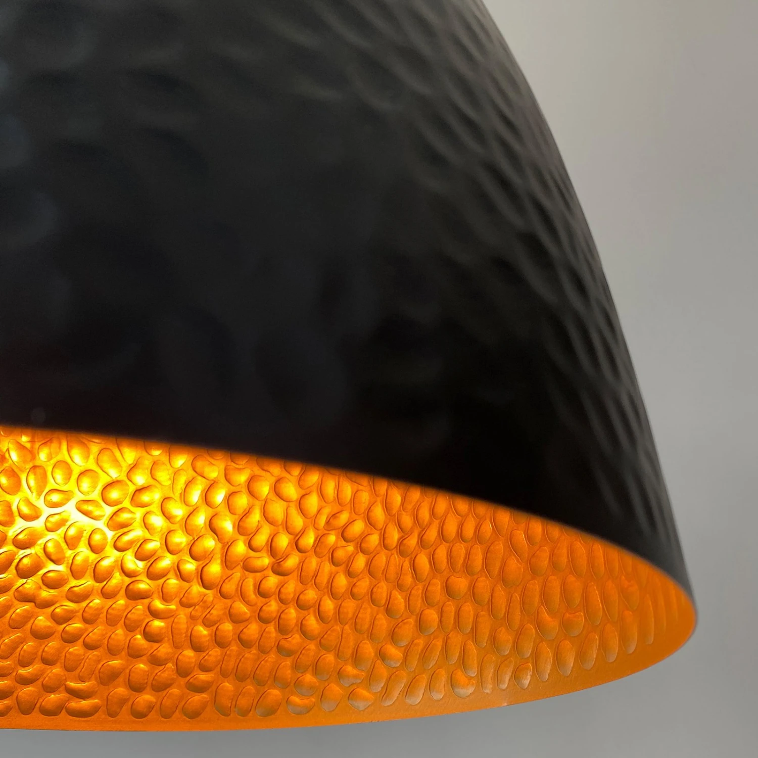 Suspension Mylon, Noire/dorée, Demi-ovale - Image 5