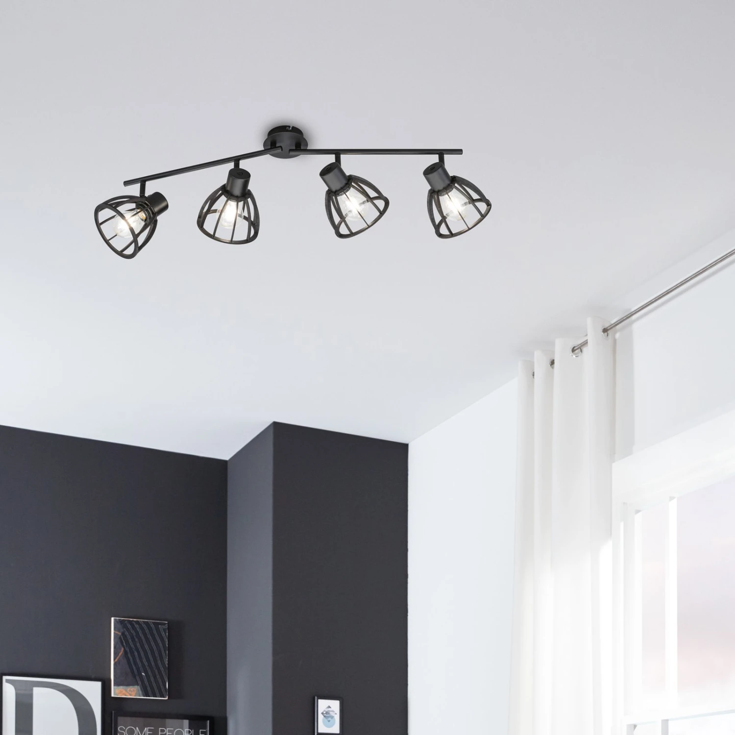 Plafonnier à Spots Tilda En Bois, à Quatre Lampes - Image 2