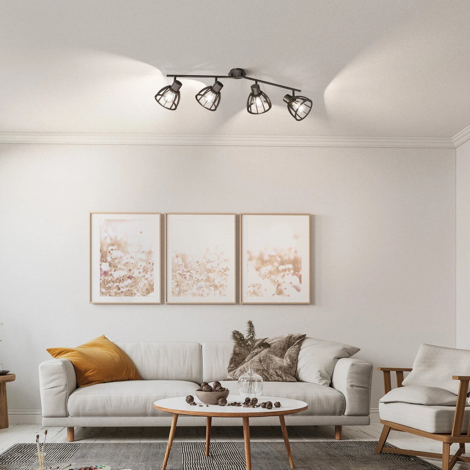 Plafonnier à Spots Tilda En Bois, à Quatre Lampes - Image 6